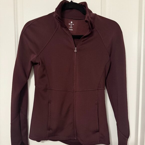 Apana Burgundy Full-Zip Athletic Jacket Size XS - Picture 2 of 9